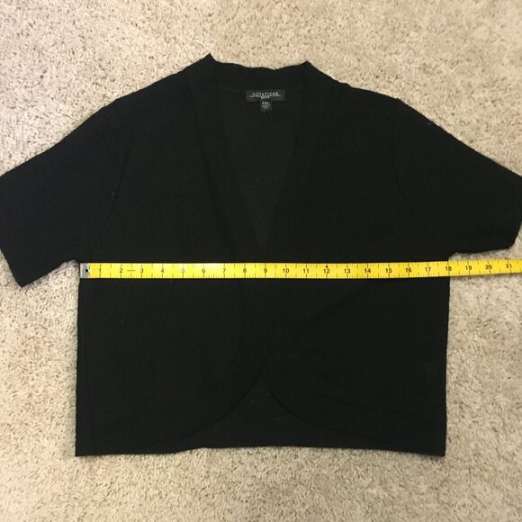 Black Witchy Pointelle Knit Bolero - Picture 11 of 14